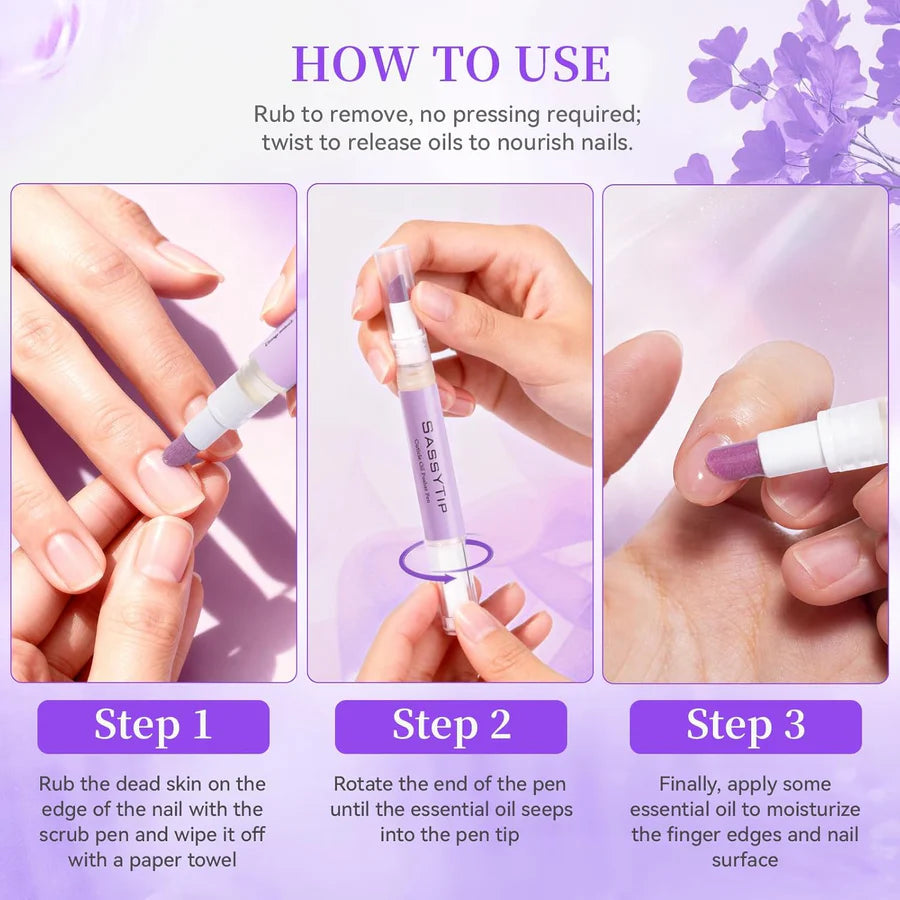 Ceramic Cuticle Pusher & Oil Pen