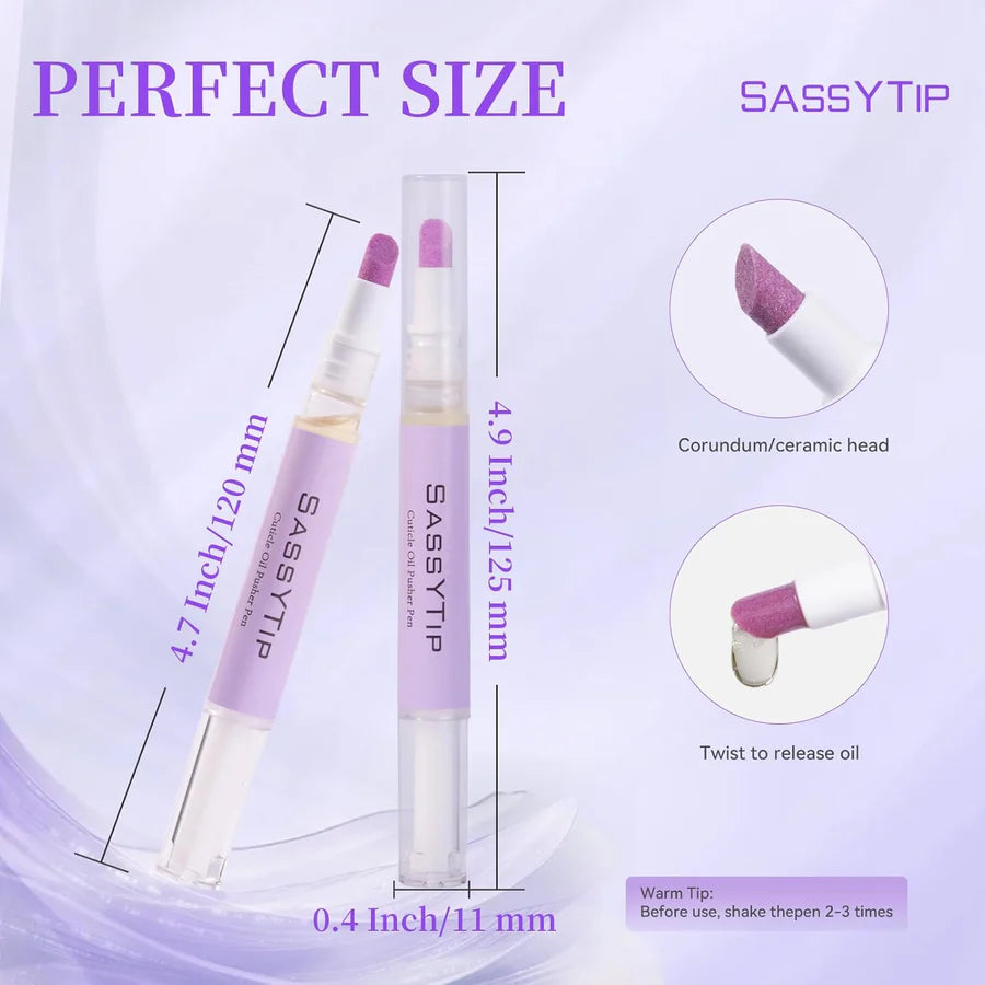 Ceramic Cuticle Pusher & Oil Pen